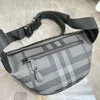 Nuova borsa a tracolla inclinata cross body staccabile unisex marsupio marsupio uomo tela off borse multi tasca Bur grigio Ringer p287N