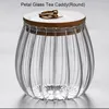 Garrafas de armazenamento Recipientes de vidro Coffee Candy Tea Jar Bamboo Bottle para vasilhas de cozinha 650ml 750ml