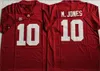 Mac Jones Devonta Smith Alabama Futebol Jersey 7 Trevon Diggs 2 Patrick Surtain II 4 Jalen Milroe Costura Alabama Crimson Tide Jerseys