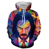 Men's Hoodies John Wick Funny Fashion Long Sleeves 3D Print Zipper/Hoodies/Sweatshirts/Jacket/Men/women Tops Drop