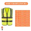 High Visibility Mesh Safety Reflective Vest with Pockets and Zipper Waistcoats Jacket Workwear Vests Protective Clothing