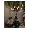 Décorations De Noël Décorations De Noël Arbre 10 / 20Pcs Led Bonhomme De Neige Guirlande Lumière Joyeux Pour La Maison 2022 Année Cristmas Ornamen Dh0Ly