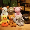 30Cm Cartoon Big Head Plush Sussen ldren Animals Dog Rabbit Bear Koala Plushie Toys Super Soft Peluche Baby Sleeping Toy J220729