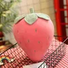 1Pc 22Cm50Cm Pink Strawberry Soft Plush Food Fruits Toys Down Cotton Stuffed Strawberries Plants Plushie decor Kids Gift J220729