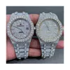 Custom Digner Watch Luxury Iced Out Модные механические часы Moissanit e Diamond бесплатная доставкаUFTG