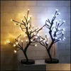 Autres fournitures de fête festives Fournitures de fête LED Fleur de prunier Lumière étanche 48 têtes Veilleuses Romantique Nouveauté Noël Wedd DHJ38