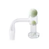 Chinafairprice Q038 Smoking Pipes Bong Tool Quartz Banger Nail Different Glowing Pearl Decor 10mm/14mm/18mm Male Female Dab Rig Glass Water Bongs Accessories