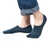 Мужские носки 3/5 пары мужчин на ноги весна лето взрослые с твердым цветом спортивные анти скользкие силиконовые пять