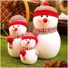 Juldekorationer Juldekorationer Happy Year Bubble Snowman Doll Creative Cartoon Pendant Ornament Childrens födelsedagsdel Dhsvi