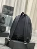 12A All-New Mirror Quality Designer Womens Backpack Denim Bag Clássico Moda Real Couro Crocodilo Impressão Preto Bolsa Luxurys Bolsa Dupla Alça Bolsa De Ombro