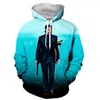 Men's Hoodies John Wick Funny Fashion Long Sleeves 3D Print Zipper/Hoodies/Sweatshirts/Jacket/Men/women Tops Drop