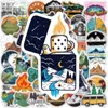 Enfants Jouet Autocollants 1050pcs Forêt Randonnée Camping Voyage En Plein Air Beau Paysage Sticker Autocollant À DIY Bouteille D'eau Téléphone Portable 221125