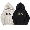 Polaire Nouveau Surdimensionné Hommes Sweats À Capuche De Haute Qualité 1977 Floqué 100% Coton Sweats Lâche Couples Hauts Mode Hip Hop À Capuche Spun Buc7403