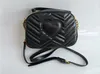 Women Black Marmont الكتف أكياس الكتف الفاخرة Crossbody حقيبة اليد الشهيرة مصممة محفظة عالية الجودة