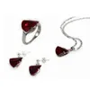 3 couleurs Christmas de Noël bleu rouge rose rose en cristal Boucles à oreilles Collier Pendant 6-9 #