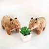 20см грызуны Capybara Cuddle Cartoon Highlochoerus Hydrochaeris Plush Doll Soft Toy Рождественская игрушка для рождественской подарочной игрушки для Ldren J220729