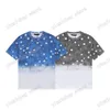 Xinxinbuy Hommes Designer Tee T-shirt Fleur Gradual Star Sky Imprimer manches courtes coton femmes vert noir blanc rouge XS-L