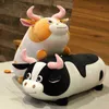 32110Cm Beautiful Large Size Cattle Cute Animal Cartoon Cows Stuffed Cuddle Soft Milk Cow Toy Pilllow ldren Birthday Gift J220729