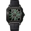 Heren Watch Hollow Out Movement Quartz Horloge Fashion uiterlijk geïmporteerde roestvrijstalen materiaal Designer Style