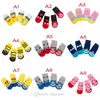 Couleur En Gros 16 Automne Hiver Chiens Chaussettes Chien Vêtements Antidérapant Tricoté Petites Chaussures Épais Chaud Patte Protecteur Chiot Chat Intérieur Porter