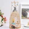 Bolsas de joalheria Innovative Gold Color Princess Dress Dress Fantasy Organizer for Desktop