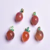 Pendant Necklaces Jumbo Jewelry Made Pine Bead Carrot-Shaped DIY Red Agate Wholesale Elegant Ladies 1PC