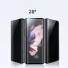 Protecteur d'écran de confidentialité antireflet à 28 degrés pour Samsung Galaxy Z Fold 4 3 2 Fold4 Zfold3 ZFold4 Film de protection en verre trempé anti-rayures 9H