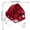 Dekorative Blumen Europäischen Stil Bräutigam Mann Anzug Revers Pin Band Strass männer Corsage Hochzeit Business Party Kostüm Requisiten XH056