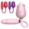 Vibratori 2022 New Rose Girl Anniversario Regalo di compleanno Massaggio Ricarica USB Uovo vibrante Masturbazione Giocattoli del sesso vibratore del punto g 1115