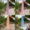 Andra evenemangsfestleveranser 1m MTI Color Flowers Strings Bröllopsdekorationer Artificial Flower Party Home El Decor Supplies Displa Dhazm