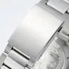 시계 남성 41mm 자동 기계식 손목 시계 스테인리스 스틸 스트랩 브레이슬릿 사파이어 방수 손목 시계 비즈니스 워치