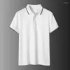 Men's Polos Kksky Polo Shirts Men Cotton Fashion Basic Man T Clothing Turn-down Collar Button White Hombre 2022 Summer 4XL