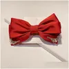 Hair Clips Barrettes Barrettes Style High Luxury Bow Hairpin Design Sense Of Elegance Top Head Hair Spring Clip Accessorie Dhgarden Dhbkt