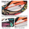 Bolsas de cintura Tinyat Print Leaf Travel Pack for Men Mulher Moda Casual Man Belt Bolet Bolsa feminina Banana Fanny 221124