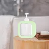 Bottiglie di stoccaggio Bottiglia di shampoo trasparente Dispenser per pompa di sapone quadrato riutilizzabile da viaggio Sub-imbottigliamento portatile di grande capacità per il bagno