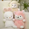 1 st 23cm Super schattig pluche dieren konijn vos kawaii mini pluche dieren konijnspeelgoed super zacht gevulde baby rustgevende slaperig speelgoed j220729