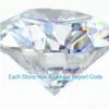 Lose Edelsteine 2x210x10mm Weiß D Farbe Vvs1 Princess Cut Moissanit Stein mit Gra-Zertifikat Drop Delivery Schmuck Dhgarden Dhesq