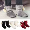 Kapcia Nieślone kobiety zagęszczające koralowe polar Ladies Indoor Full Bootie Boots Wysokie podłogowe futra Fur Pamięć Futra 221124