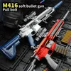 M416 Gun Toy Gun EVA Soft Bullet Guns Simulation Soft Launcher Sniper Rifle Manual Carregando CS lutando