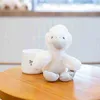 1pc 26cmシミュレーション動物かわいい怠zyなコアラフラミンゴ抱きしめ柔らかいかわいい白い鳥ぬいぐるみ人形枕の子供たちスイッセンギフトJ220729