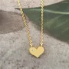 Pendant Necklaces 18K Gold Plate Love Heart For Women Chokers 2022 Trend Fashion Festival Party Gift Jewelry