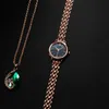 Kvinnor tittar på nya Naidu Rose Gold Silver Ladies Armband Watch Quartz Dress Wristwatch Feminino Reloj Mujer Kol Saati