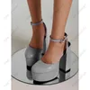 Heelsmaker Handmade Women Handmed Buckle Strap Sandals Heels chunky kound rowe to ee the pinch pink pink party shoes سيدات الولايات المتحدة 5-15