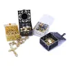 Sieradendozen rozenkrans doos metalen zink legering highd cadeau lekkende verpakking drop levering sieraden display dhft4