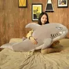 6080100120Cm Shark Cuddles Cuddle Shark Kids ldren Toys Boys Pillow Girls animal Reading Pillow For Birthday Gift J220729