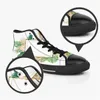 GAI GAI hommes chaussures personnalisées concepteur toile femmes baskets peint à la main coloré mode chaussure mi formateurs 744