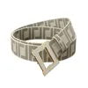 Модельер Men Men Belt Pu Unisex Alloy Luxury Fashion Classic Bustband Buckle Letter Leatrding waleds Cinturones кожа