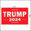 Bannière Drapeaux Élection 2024 Trump Gardez Le Drapeau 90X150Cm Amérique Suspendus Grandes Bannières Impression Numérique Donald Drapeaux En Stock 1127 V2 Drop D Dh1Jx