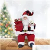 Kerstdecoraties Kerstdecoraties Zitten Old man Dolls Ornamenten Kind Gift Toy Merry For Home Navidad Geschenken Jaar 202258 D DHIB0