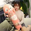 5580100Cm Cartoon Animal Dinosaur Fox Hippo Plush Toy Stuffed Soft Long Sleeping Pillow Dolls ldren Birthday Gift J220729